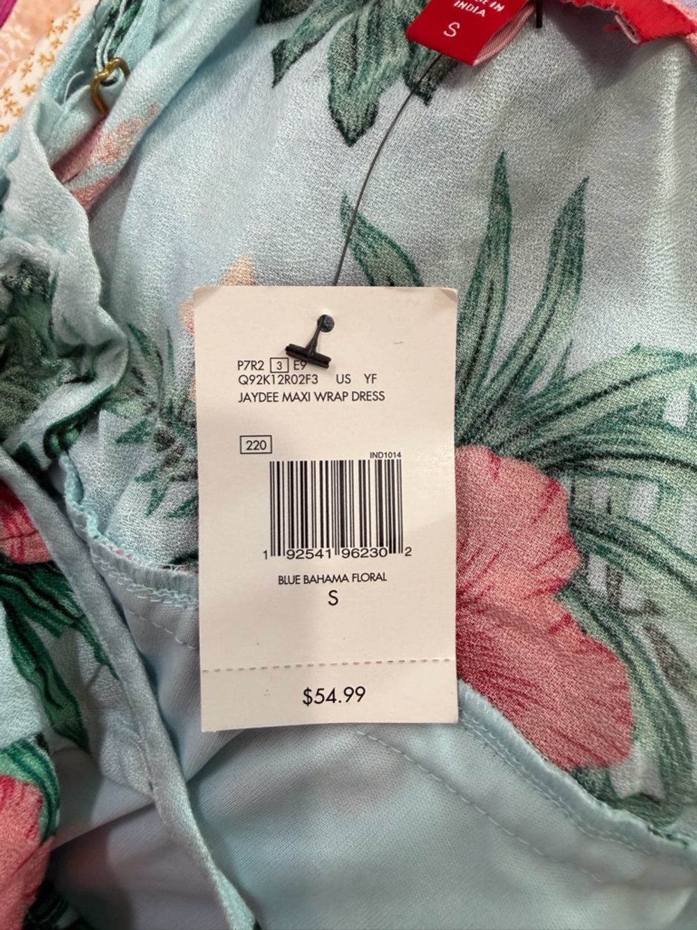 Guess Tropical Vacation Ruffled Faux
Wrap High Low Midi Dress S - Picture 9 of 9